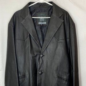 Leather Black Jacket by Sergio Vadducci